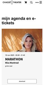 2 kaartjes Miss Montreal | Marathon | Chasse Breda 18 Nov, Tickets en Kaartjes, Concerten | Pop, Twee personen, November