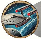Nieuw metalen afbeelding USS Enterprise rond  20cm, Verzenden, Nieuw, Poster