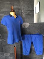 set Polo Ralph Lauren golf katoen + broek kobaltblauw, Kleding | Dames, Sportkleding, Blauw, Overige typen, Ophalen of Verzenden