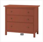 2 x houten Ikea ladekast/commode Hemnes rood €115 per kast, Ophalen, Gebruikt, 50 tot 70 cm, 100 cm of meer