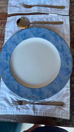 XXL borden blauw en groen en pastabestek, Huis en Inrichting, Keuken | Servies, Ophalen, Zo goed als nieuw, Bord(en), Overige stijlen