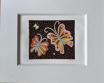 Yayoi Cusama vlinder offset litho beschikbaar voor biedingen