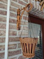 Plantenhanger van rotan - bamboo - riet uit de jaren 60, Ophalen of Verzenden