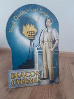 Beacon overalls reclamebord antiek karton, Verzamelen, Merken en Reclamevoorwerpen, Ophalen of Verzenden, Zo goed als nieuw, Reclamebord