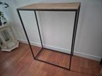 Industriele zwart metalen side table, Huis en Inrichting, Woonaccessoires | Zuilen en Pilaren, Ophalen, Zo goed als nieuw