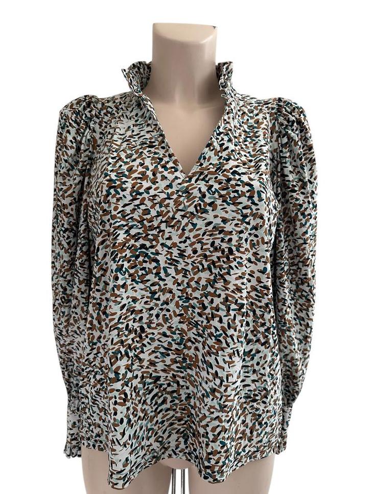 Studio Anneloes shirt lange mouw L, Kleding | Dames, T-shirts, Zo goed als nieuw, Maat 38/40 (M), Groen, Lange mouw, Ophalen of Verzenden