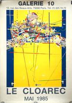 Le Cloarec grote gelithografeerde poster "Galerie 10 1985", Ophalen