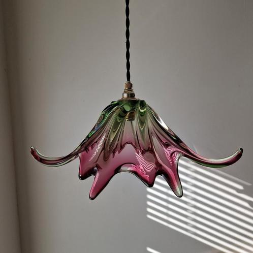 Vintage Murano glazen hanglamp., Antiek en Kunst, Antiek | Lampen, Ophalen of Verzenden