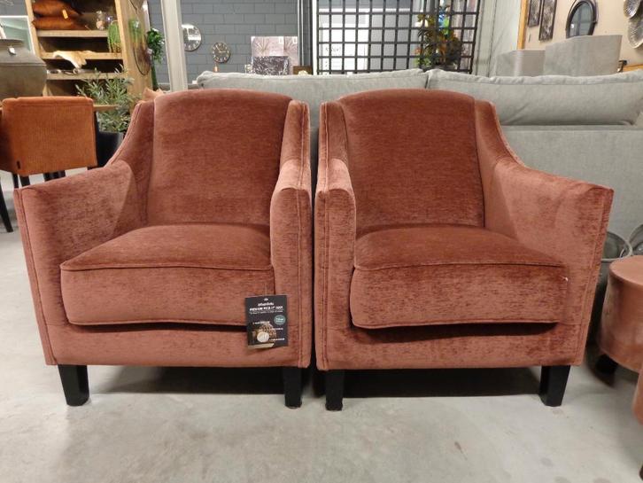 Set/2 fauteuil Jake UrbanSofa, Huis en Inrichting, Fauteuils, Nieuw, Stof, 50 tot 75 cm, 75 tot 100 cm, Ophalen