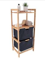 Badkamermeubel Bamboo opberger, Ophalen, Gebruikt, Overige typen, 50 tot 100 cm