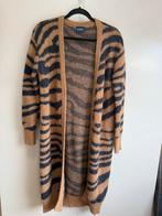 Purdey vest - zebra print bruin zwart - mohair wol | mt S, Kleding | Dames, Truien en Vesten, Bruin, Ophalen of Verzenden, Zo goed als nieuw