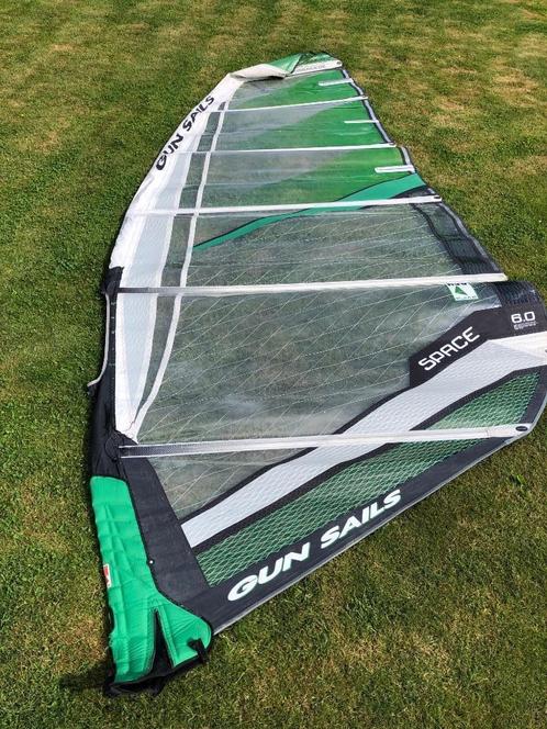 Beëindigen windsurf hobby zeilen deel 1, Watersport en Boten, Windsurfen, Gebruikt, Zeil, Minder dan 250 cm, Met draagtas, Ophalen