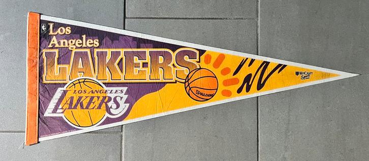 Los Angeles Lakers Wimpel/Banner, Sport en Fitness, Basketbal, Gebruikt, Overige typen, Ophalen of Verzenden