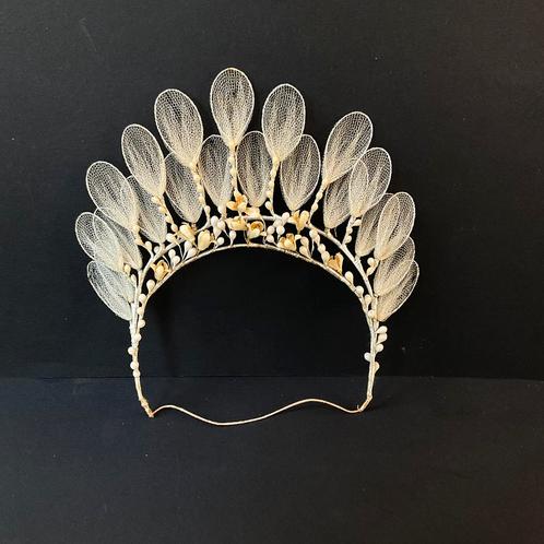 Wasparels,bruidskransje, boudoir 1900, Frans antiek, Antiek en Kunst, Antiek | Kleding en Accessoires, Dames, Ophalen of Verzenden