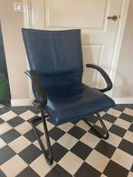 Vijf blauwe Sitland vergaderstoelen - sledestoelen, Huis en Inrichting, Ophalen of Verzenden