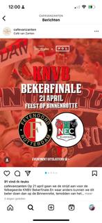 Bekerfinale Feyenoord-NEC Café Van Zanten, Tickets en Kaartjes, Eén persoon