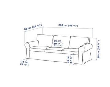Gratis IKEA Ektorp 3-zitsbank - Wegens ruimtegebrek - afbeelding 2