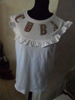 shirt van SANDRO nieuw, Kleding | Dames, T-shirts, Maat 38/40 (M), Wit, Zo goed als nieuw, Korte mouw