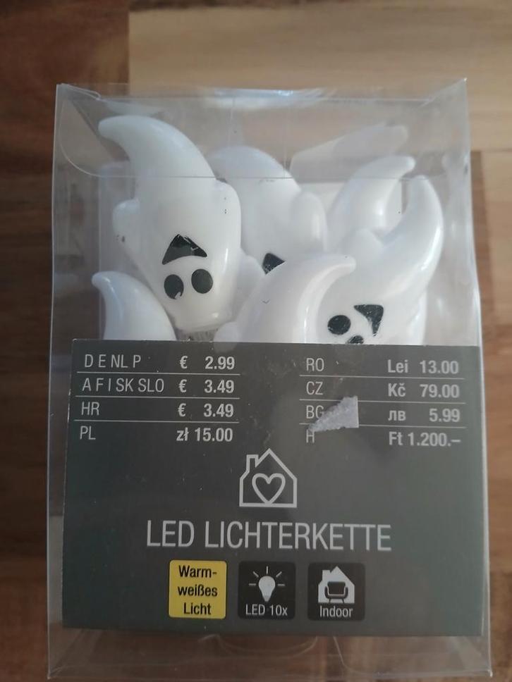 LED Lichtsnoer - Spookjes - Nieuw in verpakking, Huis en Inrichting, Woonaccessoires | Overige, Nieuw, Ophalen of Verzenden