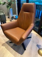 Dyyk cognackleurige, echt leren fauteuil zgan, Ophalen, Zo goed als nieuw, 75 tot 100 cm