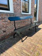 Antieke franse gietijzer tuinbank monument alkmaar haarlem, Ophalen, Zo goed als nieuw, Metaal