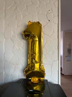 Gouden cijfer 1 ballon GRATIS OPHALEN, Ophalen of Verzenden, Zo goed als nieuw