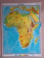 Oude schoolkaart Afrika, Ophalen of Verzenden, Aardrijkskunde