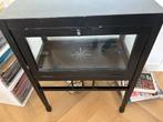 Vintage Theekastje met Glazen Deur, Ophalen, Minder dan 50 cm, Gebruikt, Glas