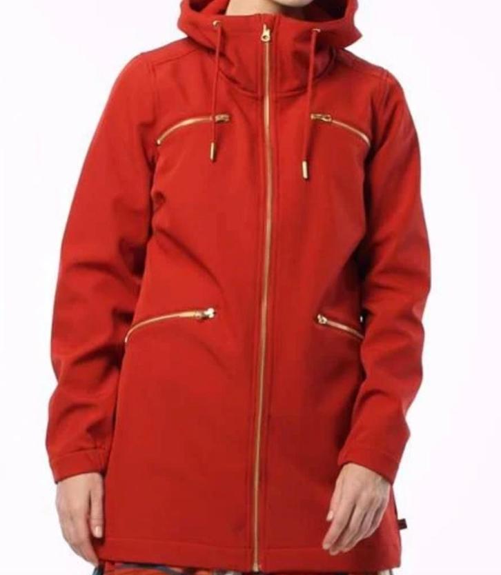 DANEFAE *NIEUWE softshell ademende tussenjas* brique mt L, Kleding | Dames, Jassen | Winter, Nieuw, Maat 42/44 (L), Rood, Ophalen of Verzenden