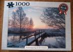 Puzzel zonsopgang in de winter, Ophalen of Verzenden, 500 t/m 1500 stukjes, Zo goed als nieuw, Legpuzzel
