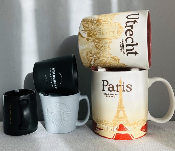 Starbucks bekers mokken steden demi tasse espresso div, Huis en Inrichting, Keuken | Servies, Zo goed als nieuw, Kop(pen) en/of Schotel(s)