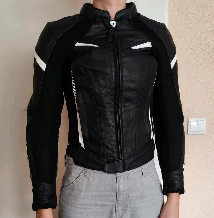 Revit Xena 2 motorjas leer dames 34 XS + rugprotector, Motoren, Kleding | Motorkleding, Jas | leer, Dames, Tweedehands, Ophalen