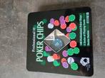 Pokerset in blik, Een of twee spelers, Ophalen of Verzenden, Gebruikt