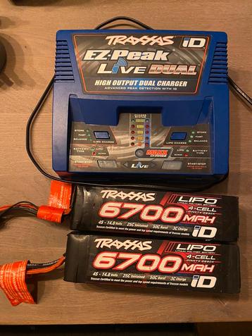 Traxxas 8s/4s accu combo pack met id lader