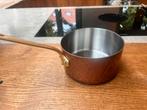 Mauviel steelpan met messing handvat 16 cm, Huis en Inrichting, Keuken | Potten en Pannen, Ophalen of Verzenden, Zo goed als nieuw