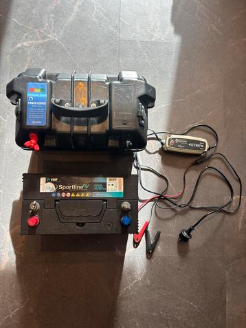 Accu Box + 105AH Accu + CTEK Druppellader - Topset! beschikbaar voor biedingen