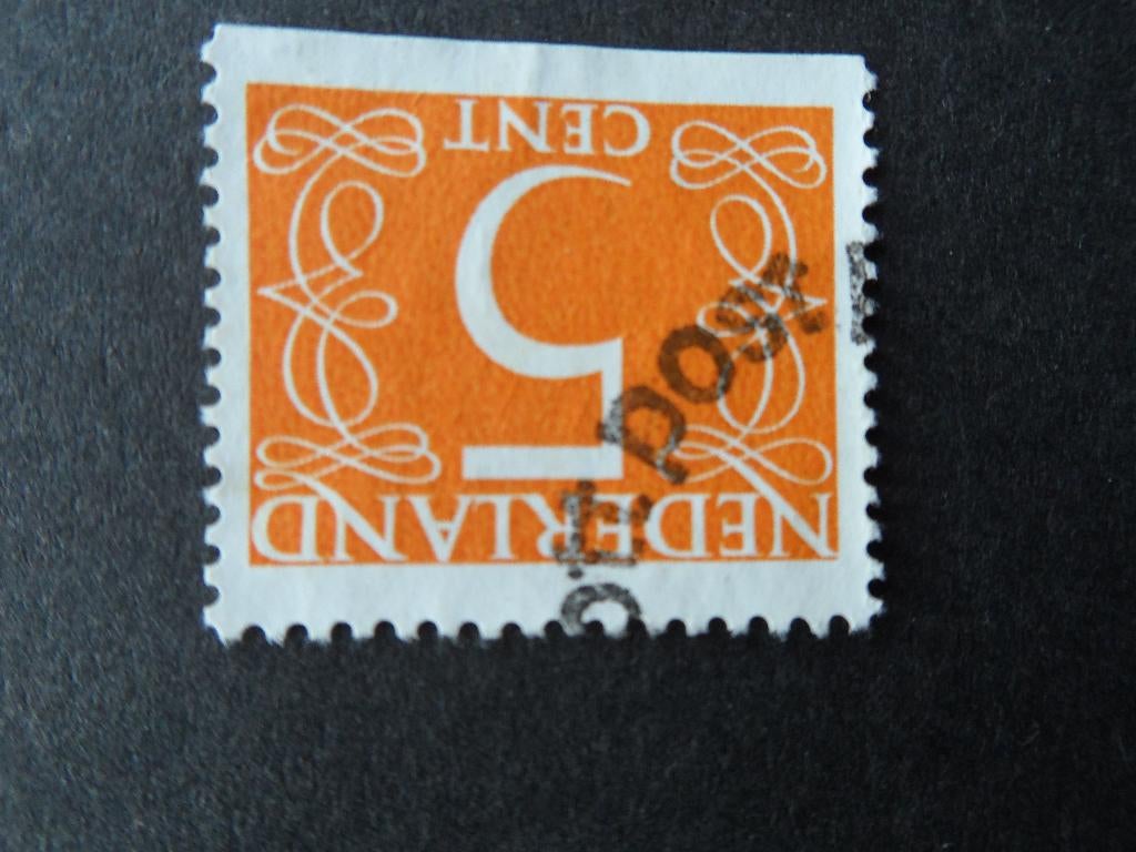 1953 NVPH 465: Cijferzegel met stempel PTT Post., Verzenden, Na 1940, Gestempeld