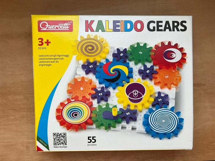 Quercetti Kaleido Gears bouwdoos zgan, Kinderen en Baby's, Speelgoed | Educatief en Creatief, Zo goed als nieuw, Ophalen of Verzenden