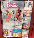 Vintage 1972 Barbie & Ken wintersport poster ,Mattel,€12,50, Ophalen, Zo goed als nieuw, Fashion Doll