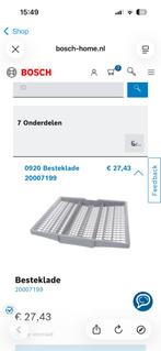 Bosch Afwasmachine Besteklade, Ophalen of Verzenden, Zo goed als nieuw