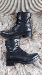 Nette leren VISIONS dames boots/laarsjes mt 40, Zwart, Lage of Enkellaarzen, Ophalen of Verzenden, Visions