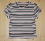 H&M roze/wit/zwart/grijs gestreept shirtje maat 158. van 95%, Gebruikt, Meisje, H&M, Ophalen of Verzenden