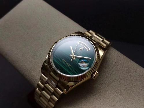 Rolex Day-Date, Sieraden, Tassen en Uiterlijk, Horloges | Dames, Zo goed als nieuw, Rolex, Goud, Staal, Ophalen of Verzenden
