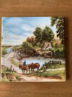 Tegel 15 cm x15 cm van J.C. van Hunnik - Goede Staat, Antiek en Kunst, Antiek | Wandborden en Tegels, Ophalen of Verzenden