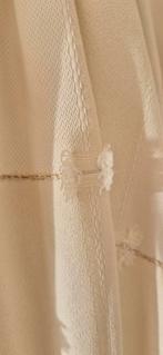 Waanzinnig mooi dedar lussen(ring) wit gordijnen 412 x 224, Elegant modern design gordijnen Luxe creme, Wit, Zo goed als nieuw