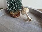 Vintage kerstbal lamp zilver 411, Diversen, Kerst, *, Gebruikt, *, Ophalen of Verzenden