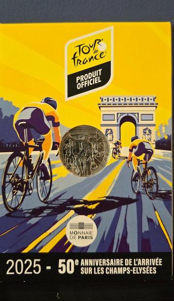 10 euro Coincard 50 Jaar Tour de France 2025 beschikbaar voor biedingen