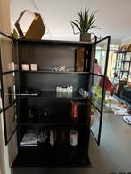 Stoere Be Pure Home Buffetkast met Glazen Deuren, Ophalen, 100 tot 150 cm, Modern, Industrieel, Zo goed als nieuw