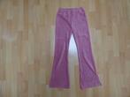 Oudroze flared rib broek van de HEMA, maat 146/152 ZGAN!, Broek, Meisje, Ophalen of Verzenden, Zo goed als nieuw