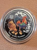Year of the rooster., Postzegels en Munten, Ophalen of Verzenden